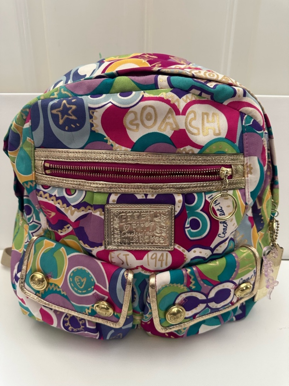 Coach Limited Edition Poppy Large Backpack